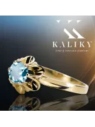  Akvamarín 14k žluté zlato Vintage craft vrc004y